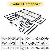 Kit de quincaillerie robuste pour lit Murphy avec mécanisme, pièces de bricolage pour lit mural invisible moderne pour fabricants de meubles