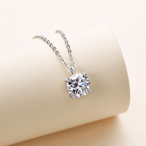 Joyería fina, collar con colgante de moissanita VVS GRA con corte de corazón, relleno de oro de 14k, regalo del Día de San Valentín, el mejor regalo para novia. - Product Image 2