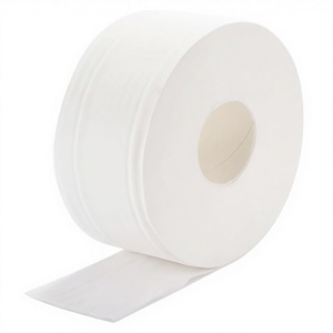 Rollo de <span class=keywords><strong>Papel</strong></span> Higiénico Jumbo Ultra Suave de 3 Capas de Pulpa de Madera, 8'' de Diámetro (20cm), Blanco (4 <span class=keywords><strong>Rollos</strong></span>/Caja) - Product Image 1