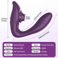 Klitoris-Saugvibrator Klitoris-Stimulator Silikon USB Wiederaufladbar Wasserdicht 10 Frequenzen Weiblicher Erwachsenen-Masturbator