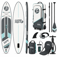 Planche de paddle gonflable haut de gamme tout-en-un avec pont large et stable, tapis antidérapant et accessoires complets pour débutants