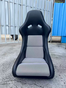 Siège baquet Recaro Pole avec dossier en fibre de carbone, design personnalisé, adaptable universellement aux modèles <span class=keywords><strong>Ford</strong></span> <span class=keywords><strong>Mustang</strong></span> Muscle Car - Product Image 1