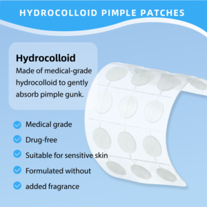 New Design Transparent Acne <strong>Patch</strong> <strong>Manufacturer</strong> Medical-Grade Hydrocolloid <strong>Pimple</strong> <strong>Patches</strong> OEM/ODM Available - Product Image 2
