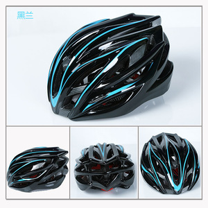 Casco de Ciclismo Negro y Amarillo de una Pieza Moldeada, Ajustable, Transpirable, Resistente a Impactos, Unisex para Adultos, para Bicicleta de Montaña - Product Image 2