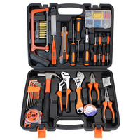 Ensemble d'outils de mécanicien électrique de 121 pièces, perceuse électrique, ensemble d'outils pneumatiques pour un usage domestique, coupe, boîte de grande capacité, kits d'outils de mécanicien/