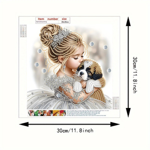 Di alta qualità DIY 30x30cm angelo bambino decorazione per <span class=keywords><strong>camera</strong></span> da letto pittura a diamante a forma speciale 5D acrilico stile americano pittura a diamante - Product Image 2