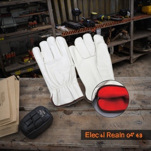 Gants de soudure en cuir de vachette et coton, imperméables, chauds pour l'hiver, pour la construction industrielle, personnalisables, vente en gros directe d'usine - Product Image 6