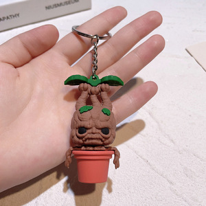 Oferta especial: Nuevo producto - Llavero de Mandragora, adorno de Mandragora, llavero de PVC, colgante para coche y mochila de Halloween - Product Image 4