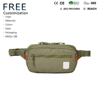 Riñonera Deportiva Casual Unisex Personalizable de Nylon con Cremallera para Uso Diario al Aire Libre, Bolso Bandolera - ¡Gran Oferta!