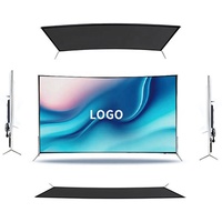 Téléviseur Intelligent 4K Android LED Incassable à Prix Usine de Gros, Courbé ou Plat, Personnalisé OEM, de 50, 55, 65, 75 et 85 Pouces