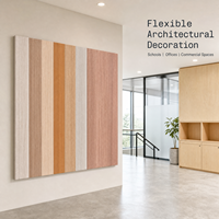 Panel Dinding Dekoratif Kayu-Glas Magnesium untuk Kantor, Hotel, dan Ruang Publik