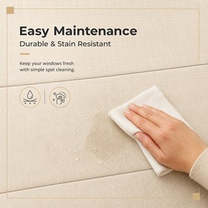 Meilleure Vente Rideau Roman Occultant Moderne de Luxe à Commande Cordonnée, Protection UV Électrique <span class=keywords><strong>100</strong></span>% Polyester, Montage Haut-Bas pour Bureau - Product Image 5