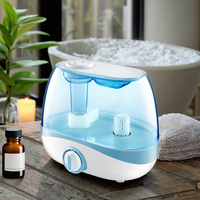 Grand humidificateur à brume fraîche Humidificateur d'air ultrasonique 5L pour grandes pièces avec brume réglable et design silencieux
