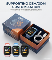 Smarte Kinder-Smartwatch 4G LTE SIM-Karte GPS-Tracking SOS-Notruf Geo-Fencing Echtzeit-Überwachung IP68 Wasserdicht LCD-Display