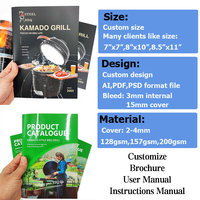 Shanli pencetakan brosur kustom/buklet pencetakan brosur instruksi kemasan Manual & layanan cetak panduan pengguna