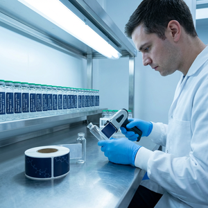 Professional Custom Peptide Vial <b>Labels</b> with Scientific Molecular Branding, <b>Waterproof</b> & UV-Resistant Synthetic MaterialCustom - Product Image 6