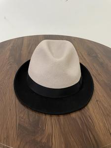 Chapeau Fedora classique R104 en feutre 100% laine pour homme - Chapeau de fête style jazz, utilisable en toutes saisons - Product Image 3