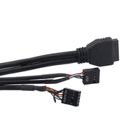 Câble d'extension USB 2.0 pour panneau frontal d'ordinateur, câble audio USB pour panneau frontal, personnalisé OEM