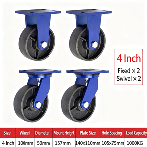 swivel caster <b>with</b> directional <b>lock</b> straight line tracking long distance transport warehouse cart easy - Product Image 3