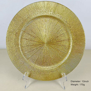 Gold Charger <strong>Plates</strong> Bulk Wedding 13In <strong>Plastic</strong> Table <strong>Plate</strong> Charger Underplate Round Decorative <strong>Dinner</strong> Charger Large <strong>Plastic</strong> <strong>Plate</strong> - Product Image 4