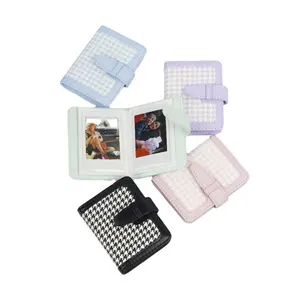 Nouvel arrivage de livre de collection de photos d'album en cuir PU de poche 28/64 pour Instax Mini 12/11/9/7 +/Evo/Liplay