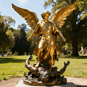 Personalizado Monumental escultura Igreja elenco cobre grande Battle <span class=keywords><strong>Angel</strong></span> estátua - Product Image 3