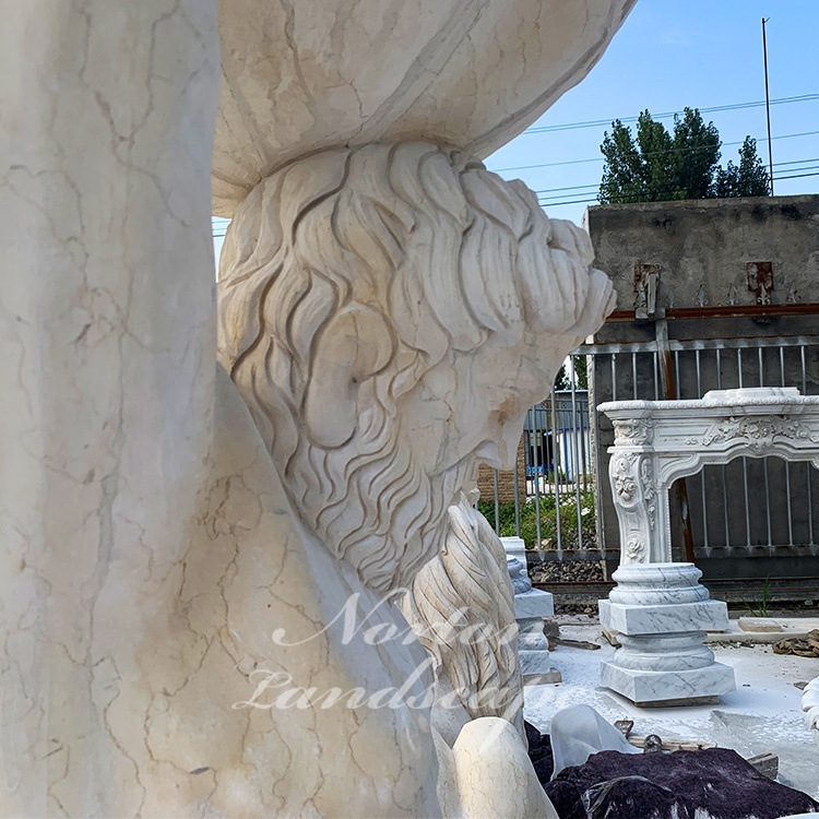 屋外の庭の装飾等身大の石の彫刻大理石ギリシャの神々アトラス