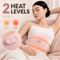 Ceinture de massage ajustable pour la taille et le ventre, masseur abdominal sans fil, étanche, 3 vitesses, arrêt automatique, pétrissage automatique 60 min