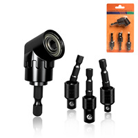 Adaptador de cabeza de enchufe cromado personalizable, 3 uds., adaptador de vástago hexagonal de cuentas de conversión para 1/2 1/4 3/8 adaptador de enchufe de taladro eléctrico OEM