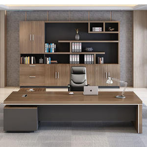 Nuovi mobili per ufficio moderni ultimi design della scrivania dell'ufficio Ceo Executive Desk Manager scrivania in Mdf/mfc a forma di L - Product Image 2