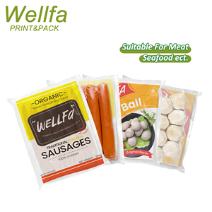 Personalizado Impreso TOP Termosellado Película Nylón Tapa Mariscos Pescado Bolsa Salchicha Congelado Bolsa Envasado Al Vacío - Product Image 4