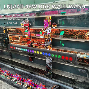 Projecteurs muraux linéaires LED RGB de haute qualité LNJAMI 48W, étanches IP65, pour l'éclairage des façades de bâtiments, utilisation en extérieur - Product Image 2