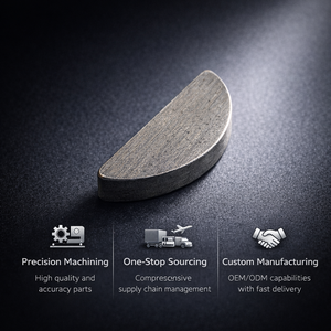 वूड्रफ कुंजी दीन 6888 कार्बन स्टील अर्ध-गोलाकार शाफ्ट ड्राइव कुंजी 22 मिमी सिर व्यास लॉक पिन - Product Image 1