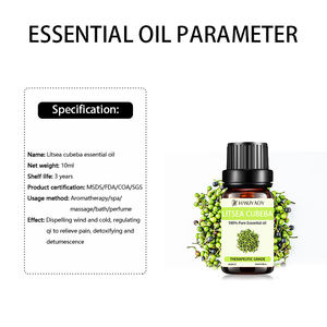 Aceite Esencial de Litsea Cubeba (May Chang) Orgánico Prensado en Frío <span class=keywords><strong>para</strong></span> Jabón - 100% Puro Extracto Natural de Hierbas Chinas Grado Terapéutico - Product Image 3