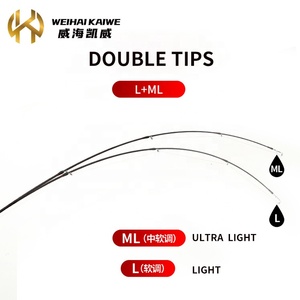 ODM pas cher L ML <span class=keywords><strong>Double</strong></span> pointes 2 sections Portable coulée filature <span class=keywords><strong>noir</strong></span> usine approvisionnement direct truite canne à pêche pour rivière - Product Image 3