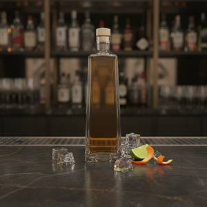 Botella de Tequila Vacía Transparente Rectangular de 500ml 700ml 750ml, Botella de Vidrio para Licor, Ginebra, Ron, Vodka, <span class=keywords><strong>Mezcal</strong></span> con Tapones de Corcho de Madera - Product Image 1