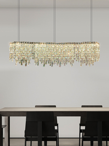 Hot Post Modern cahaya mewah seni bulat desain Layering kualitas tinggi lampu kristal aula loteng lampu gantung langit lentera - Product Image 4