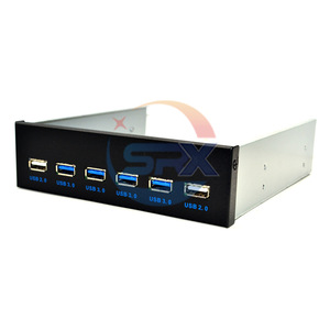 USB3.0 Ổ đĩa quang Bảng điều khiển phía trước 5.25 inch 4 cổng 6 cổng Hub 19pin để 4 cổng U3 + Hai cổng U2 Bảng điều chỉnh - Product Image 1