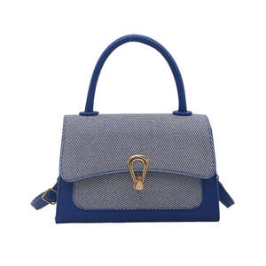 Sac à main carré de haute qualité en gros, couleurs contrastées, sac pour femmes, nouveau modèle 2026, léger, bandoulière, sac porté épaule - Product Image 5