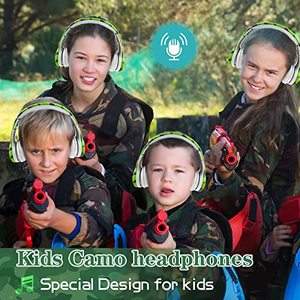 <span class=keywords><strong>Casque</strong></span> <span class=keywords><strong>pour</strong></span> tout-petits, <span class=keywords><strong>casque</strong></span> Camo <span class=keywords><strong>pour</strong></span> enfants avec deux ports de partage, 85 db avec micro garçons filles bébé enfants utilisation de voyage scolaire - Product Image 3