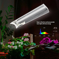 Lampe de culture pour plantes à spectre complet 4FT 72W, tube LED intégré T8, angle de faisceau de 120°, indice de protection IP44, pour culture hydroponique en intérieur