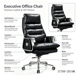 Silla de Diseño Moderno en Cuero PU/Cuero Vacuno 37760-2019A - Product Image 4