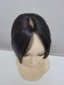 7 Inch Short Straight Human Hair <b>Clip</b> <b>On</b> Toupee Wig Lightweight Cap WIGTS Korean Design Natural Colors Style Combs - Product Image 5