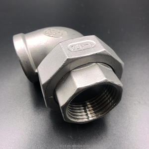 Đúc thép không gỉ phụ kiện đường ống NPT bspp <span class=keywords><strong>SS</strong></span> 201 304 316 1 "150PSI Công Đoàn khuỷu tay nữ cuối bên trong dây linh hoạt Doanh khuỷu tay - Product Image 5