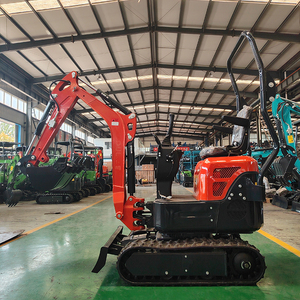 1.5 tonnes Pelles miniatures Mini chenille hydraulique Petite taille Construction Jardin Ménage Ferme Serre - Product Image 3