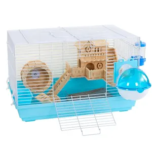 Profession eller Hersteller liefert direkt großen Luxus-Hamster käfig für Kleintier häuser mit Anschluss treppe