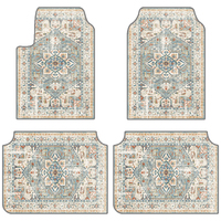 Customized Size 3d Printing Rug Custom Moroccan Vintage Car Floor Mats 4 Piece Set