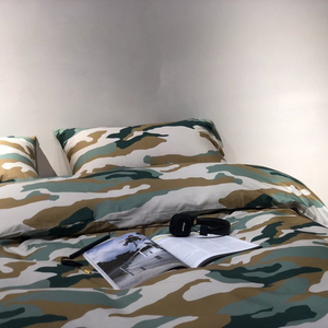 Offre Spéciale 100% satin de coton <span class=keywords><strong>camouflage</strong></span> conceptions de luxe ensembles de literie 4pc housse de couette ensemble de draps - Product Image 2
