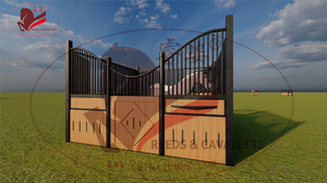 قصب قابلة للنقل وحدات الحصان مستقرة لأكاديميات تدريب الخيول ومرافق حظيرة الفروسية المحمولة في الهواء الطلق مستقرة - Product Image 3