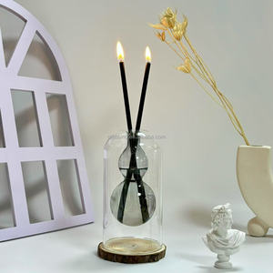 Bougie en métal de style moderne et luxueux, à huile pure, avec mèche en acier inoxydable, mèche de bougie, combustion propre - Product Image 6